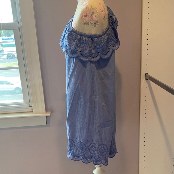 Vineyard Vines One-Shoulder Dress with Lace in Lavender - Picture 5 of 9